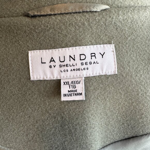 Laundry by Shelli Segal Wool Coat | Color: Olive / Green | Size: XXL - Picture 3 of 8